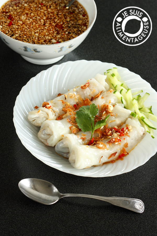 BÃ¡nh cÆ°á»›n chay - Vietnamese Vegetarian Stuffed Rice Rolls from alimentageuse.com