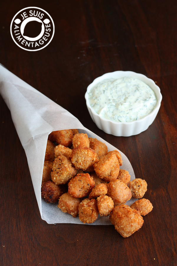 #Vegan Popcorn Chicken from alimentageuse.com #appetizers 