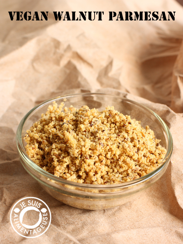 #Vegan walnut parmesan - "cheesy" flavour with some extra goodness from walnuts!