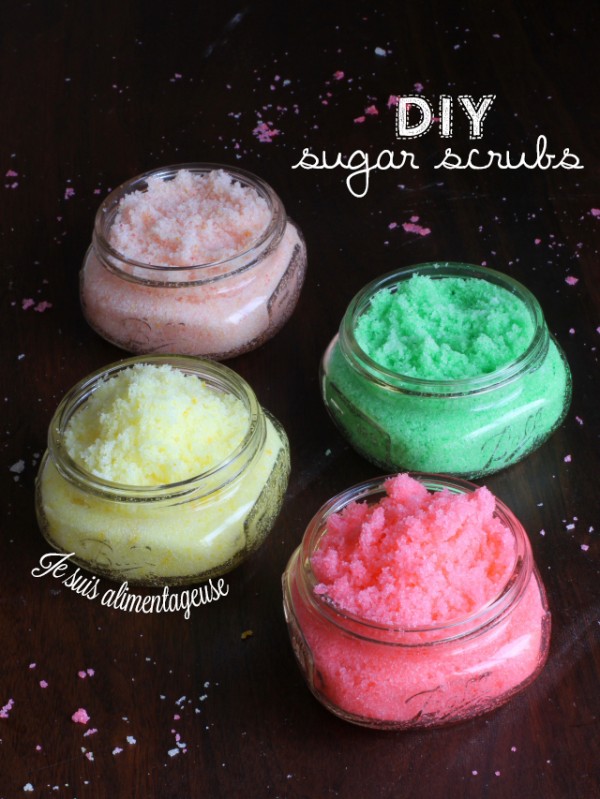 #DIY Sugar Scrubs - Jojoba and Coconut oil are great for nourishing the skin while you exfoliate! Makes a great gift =) 