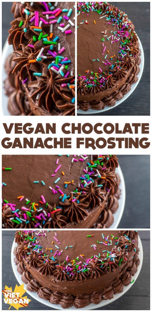 Vegan Chocolate Ganache Frosting | The Viet Vegan