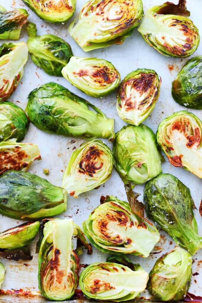 Oven Roasted Brussels Sprouts | Don't settle for sad, mushy sprouts. Oven-roast them for the most delicious Brussels sprouts!