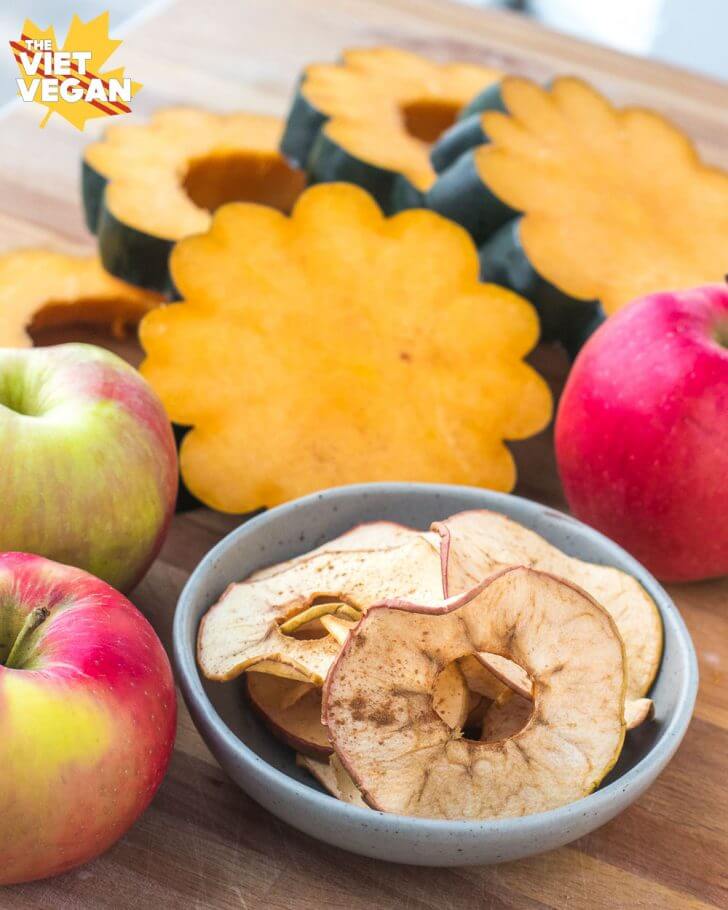 Probiotic Apple Crunch Squash Bowl | The Viet Vegan