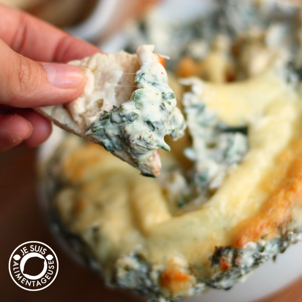 Copycat Montana's Four Cheese Spinach Dip - AWESOME for potlucks, and you will always go home with an empty bowl!