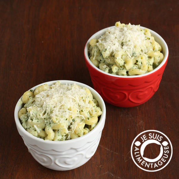 Macaroni with Kale Pesto "Alfredo" Sauce The Viet Vegan