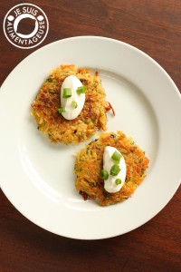 Crispy Scallion Potato Pancakes #breakfast #potatoes | alimentageuse.com