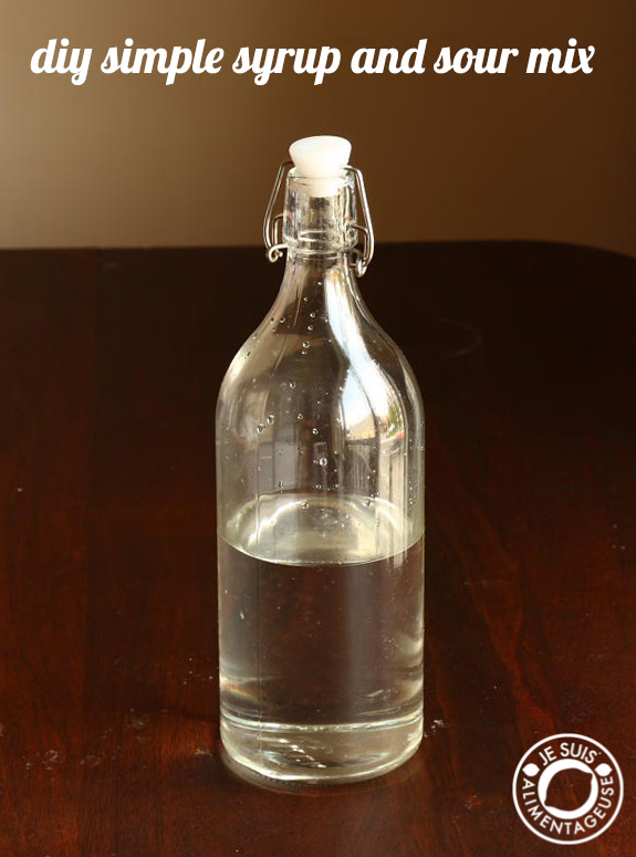 DIY Simple Syrup and Sour Mix - For the home mixologist | alimentageuse.com #DIY #cocktails 