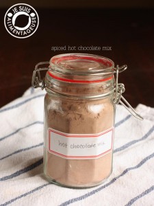 Spiced Hot Chocolate Mix | alimentageuse.com #hotchocolate #chocolate #fall #gift #DIY