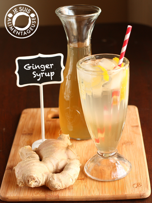 Ginger Syrup | alimentageuse.com #drinks #ginger #DIY