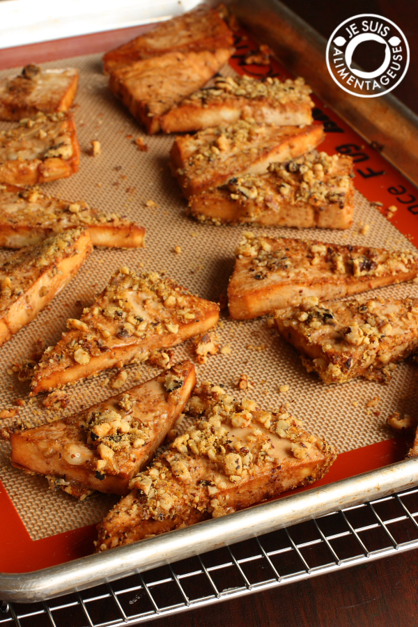 Walnut Crusted Tofu | thevietvegan.com | #vegan #dinner #tofu