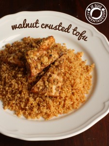 Walnut Crusted Tofu | alimentageuse.com | #vegan #dinner #tofu