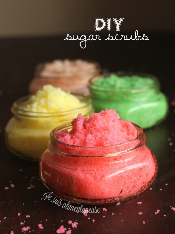 #DIY Sugar Scrubs - Jojoba and Coconut oil are great for nourishing the skin while you exfoliate! Makes a great gift =) 