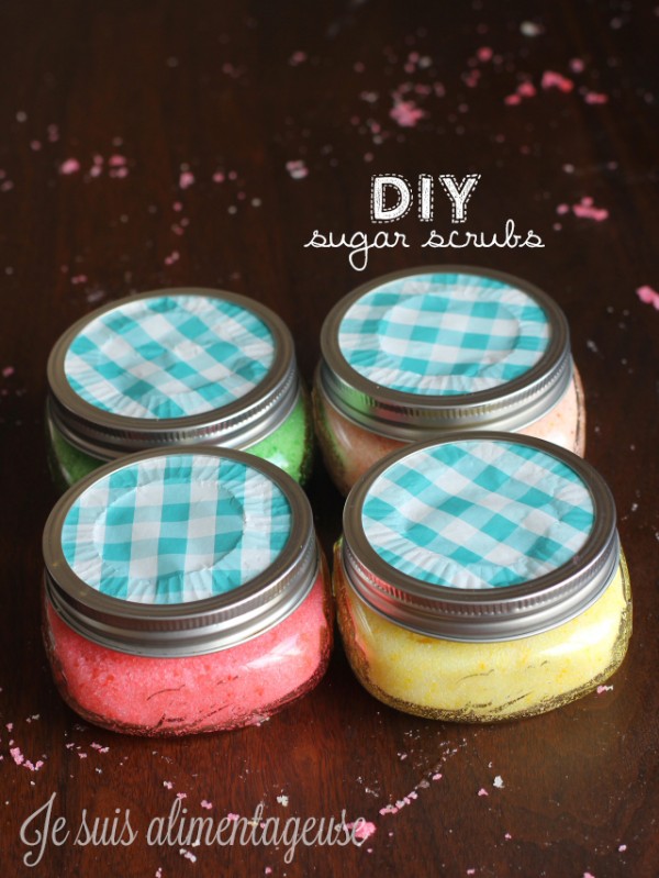 #DIY Sugar Scrubs - Jojoba and Coconut oil are great for nourishing the skin while you exfoliate! Makes a great gift =) 