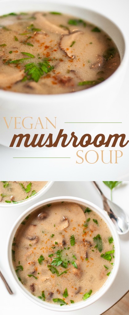 Guest Post by Produce on Parade - Vegan Mushroom Soup