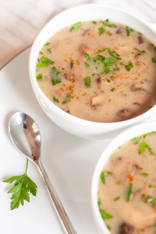 Guest Post by Produce on Parade - Vegan Mushroom Soup