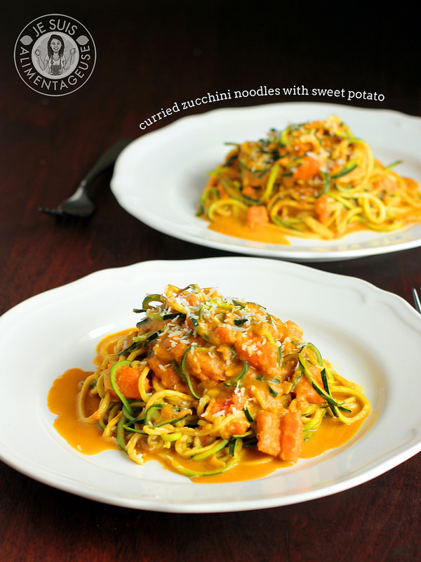 Curried Zucchini Noodles with Sweet Potato