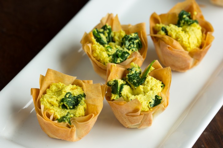 Spinach Tofu Quiche Cups