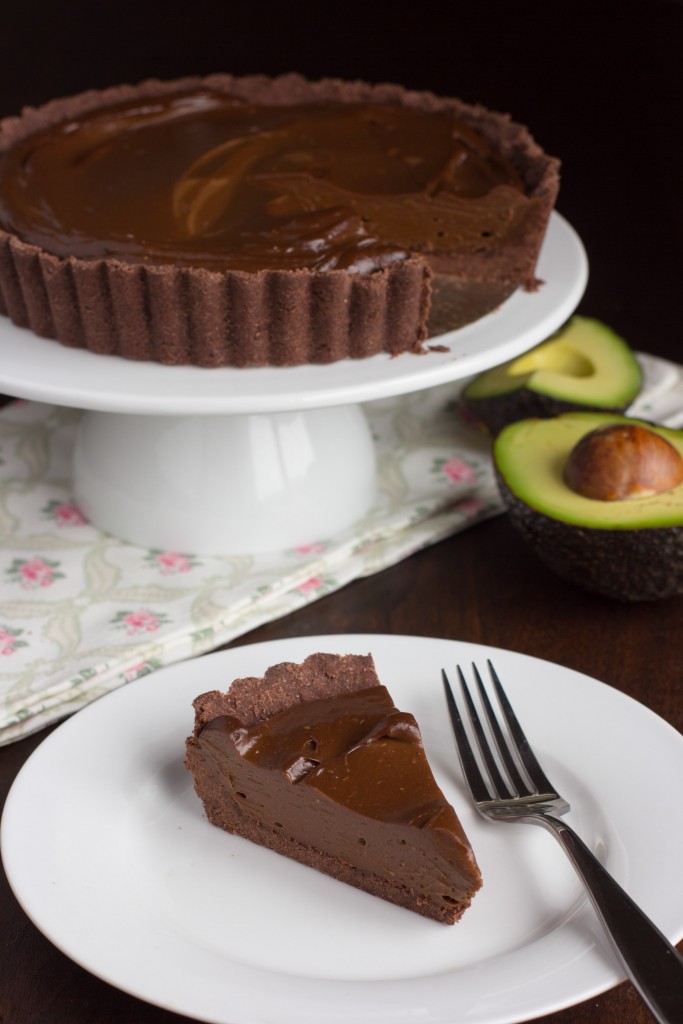 Avocado Chocolate Mousse Tart