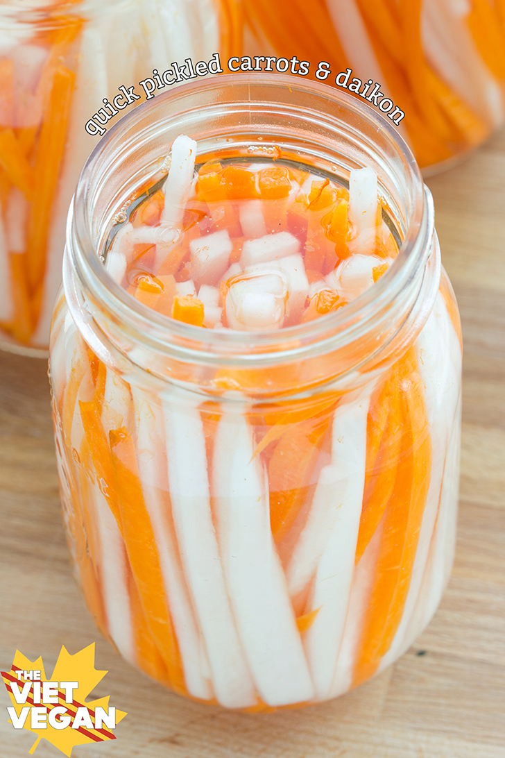 Do Chua — Vietnamese Quick Pickled Carrots and Daikon - The Viet Vegan