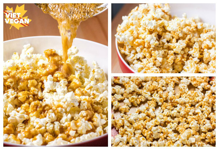 Vegan Caramel Popcorn | The Viet Vegan