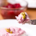 Vegan Meringue Nests with Cranberry Coconut Whip and Crushed Pistachios