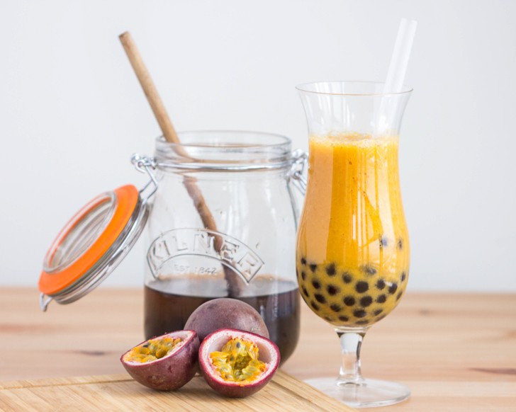 Passionfruit Mango Bubble Tea | The Viet Vegan 