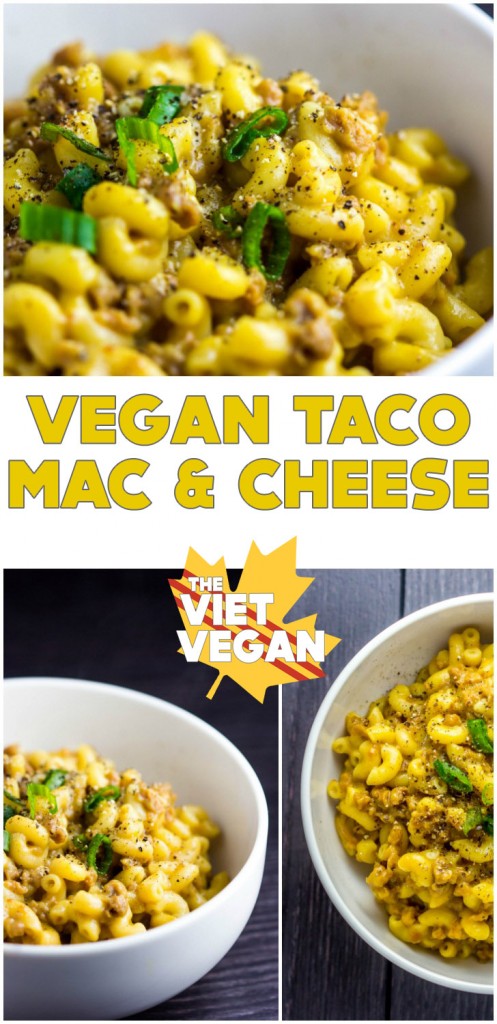 Vegan Taco Mac & Cheese | The Viet Vegan | It's like if you took Hamburger Helper and taco spice and put it in mac and cheese. BUT VEGAN.