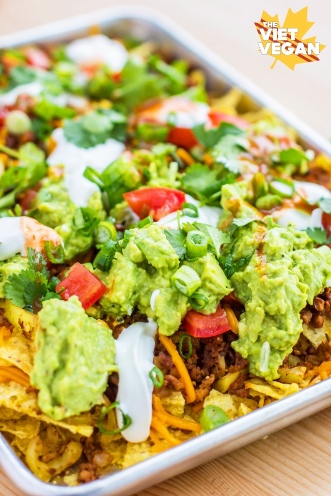 VEGAN NACHOS SUPREME | The Viet Vegan | For those late night cravings, but HEALTHIER!