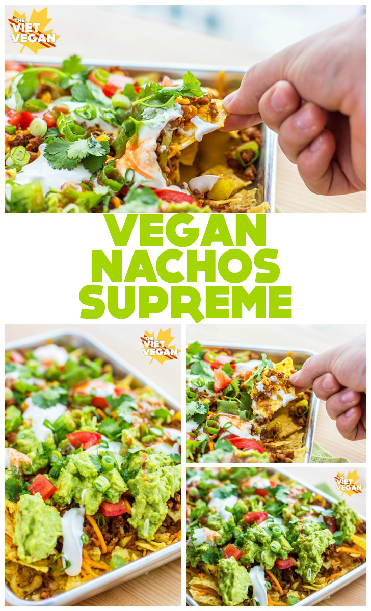 VEGAN NACHOS SUPREME | The Viet Vegan | For those late night cravings, but HEALTHIER!