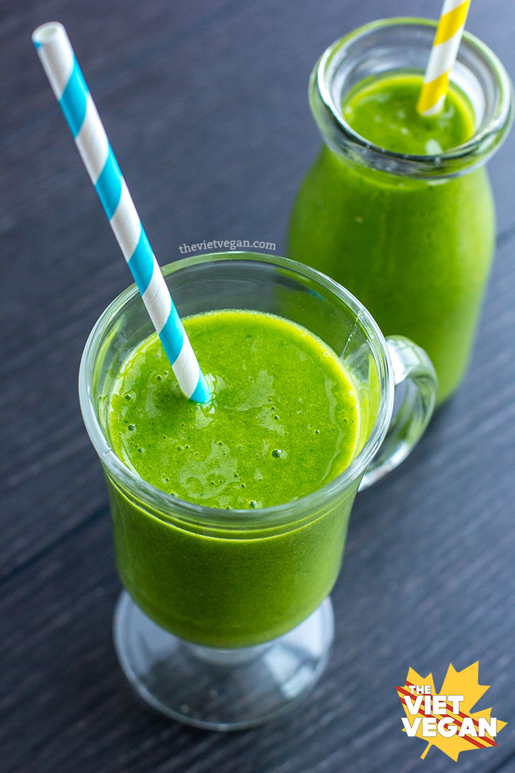 Easy, Creamy, Green Smoothie - The Viet Vegan