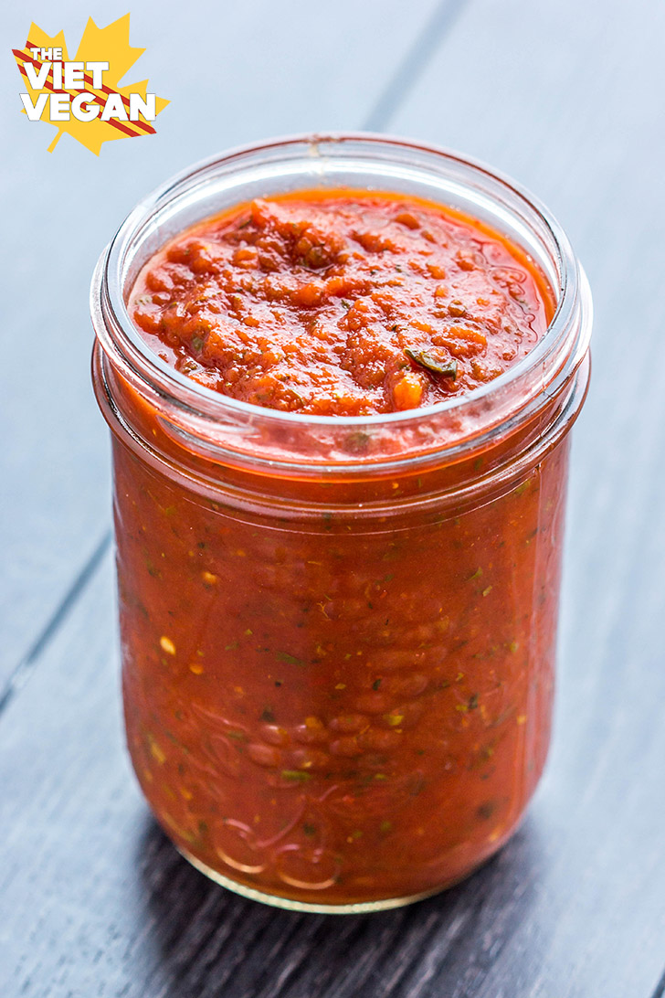 Easy Oil-free Homemade Pizza Sauce - The Vegan 8