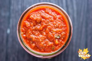 Vegan Simple Pizza Sauce | The Viet Vegan