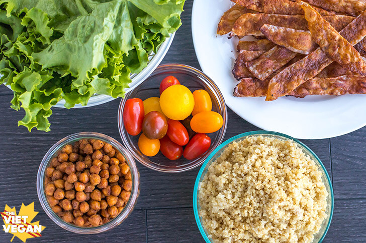 Vegan BLT Quinoa Bowl | The Viet Vegan