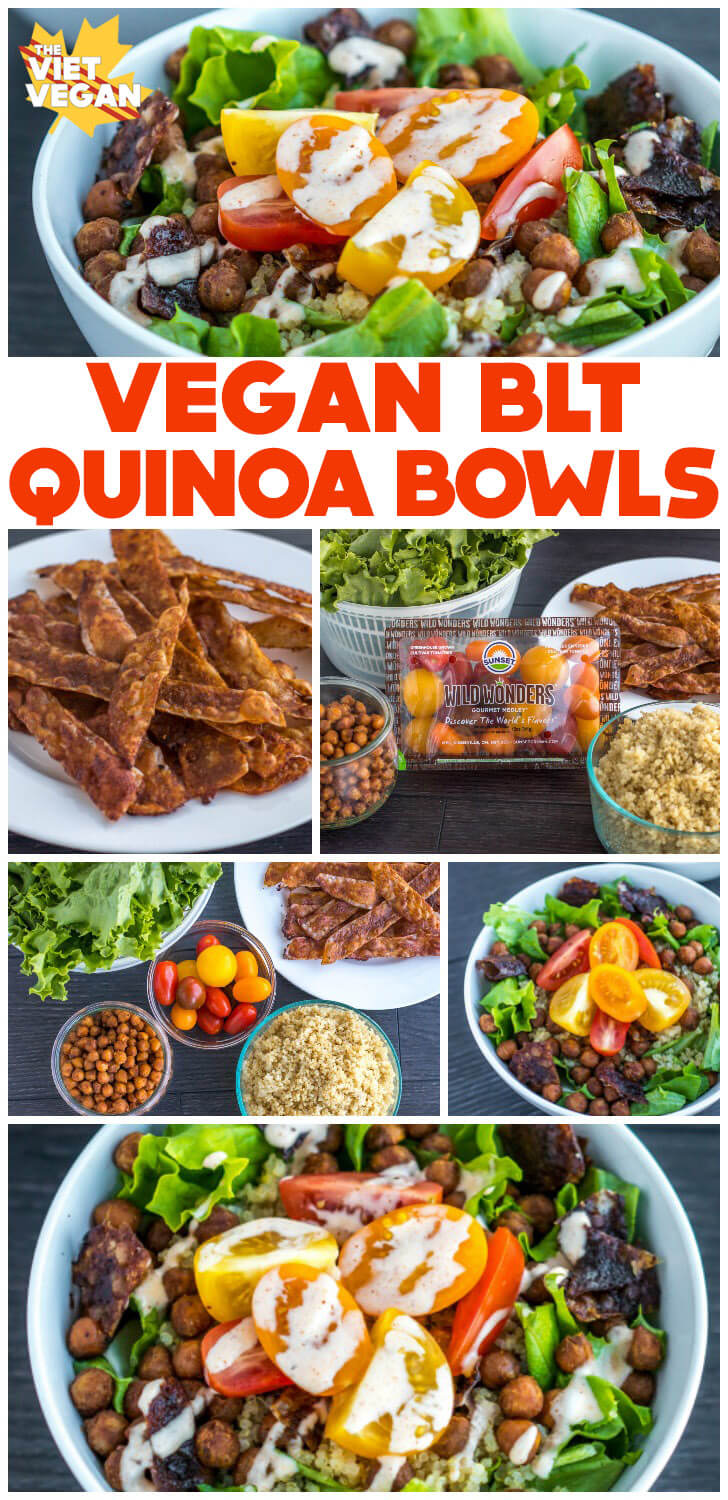 Vegan BLT Quinoa Bowl | The Viet Vegan