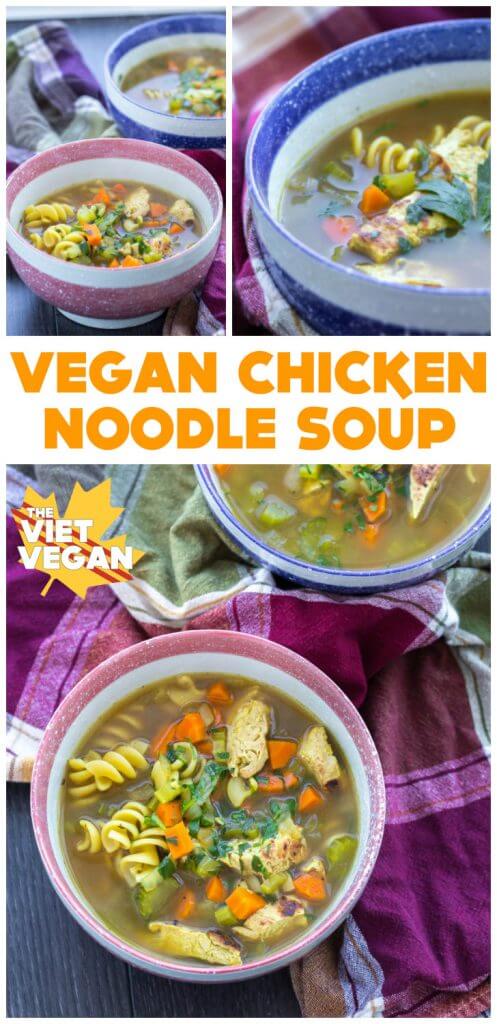 Vegan Chicken Noodle Soup - Create Mindfully