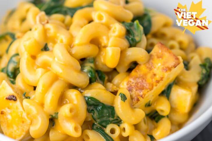 Vegan Red Curry Mac and Cheese