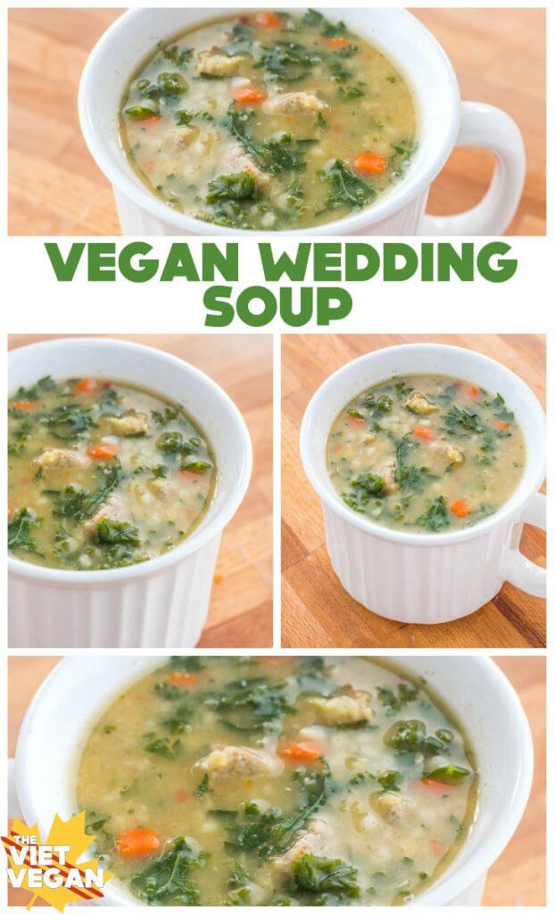 Vegan Wedding Soup | The Viet Vegan | Warming, hearty, and full of vegan sausage, parsley, and broth <3
