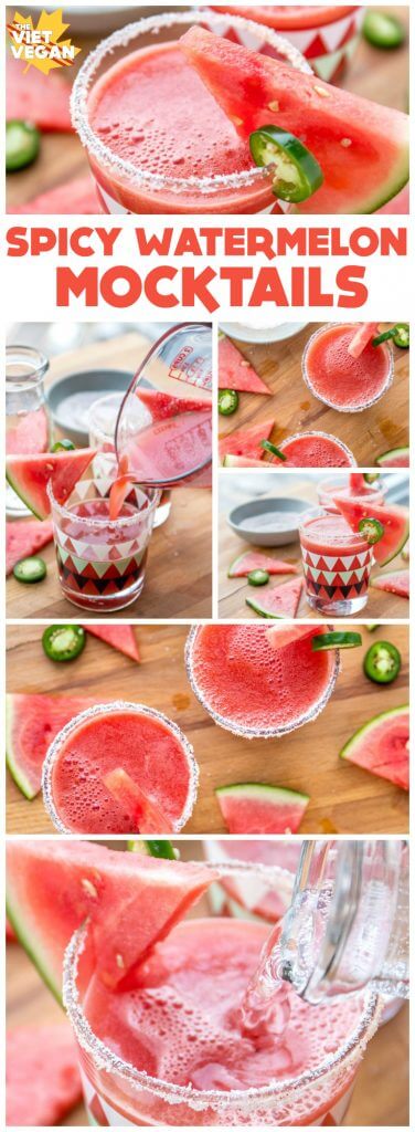 Spicy Watermelon Mocktails | The Viet Vegan 