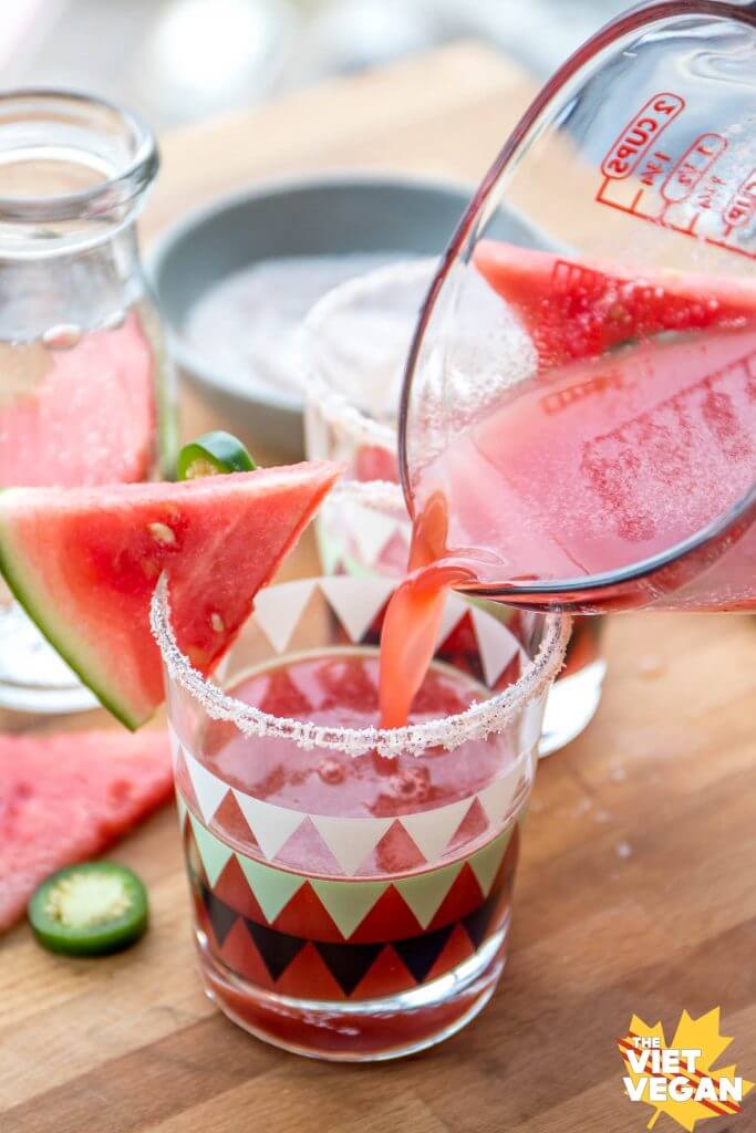 Spicy Watermelon Mocktails | The Viet Vegan 