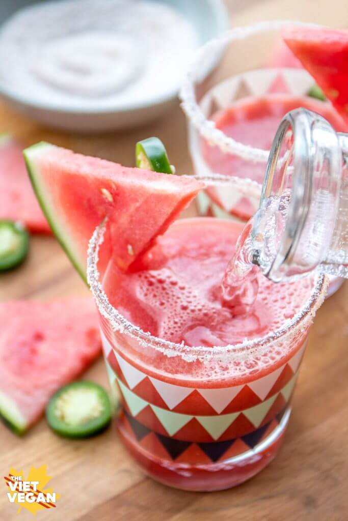Spicy Watermelon Mocktails | The Viet Vegan 
