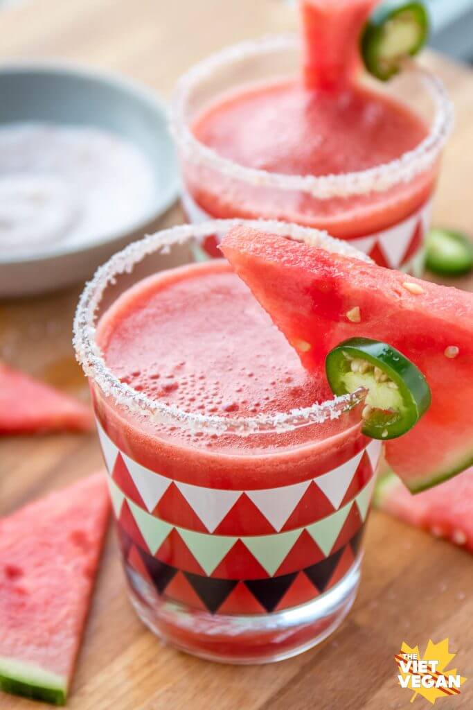 Spicy Watermelon Mocktails | The Viet Vegan 