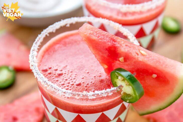 Spicy Watermelon Mocktails | The Viet Vegan 