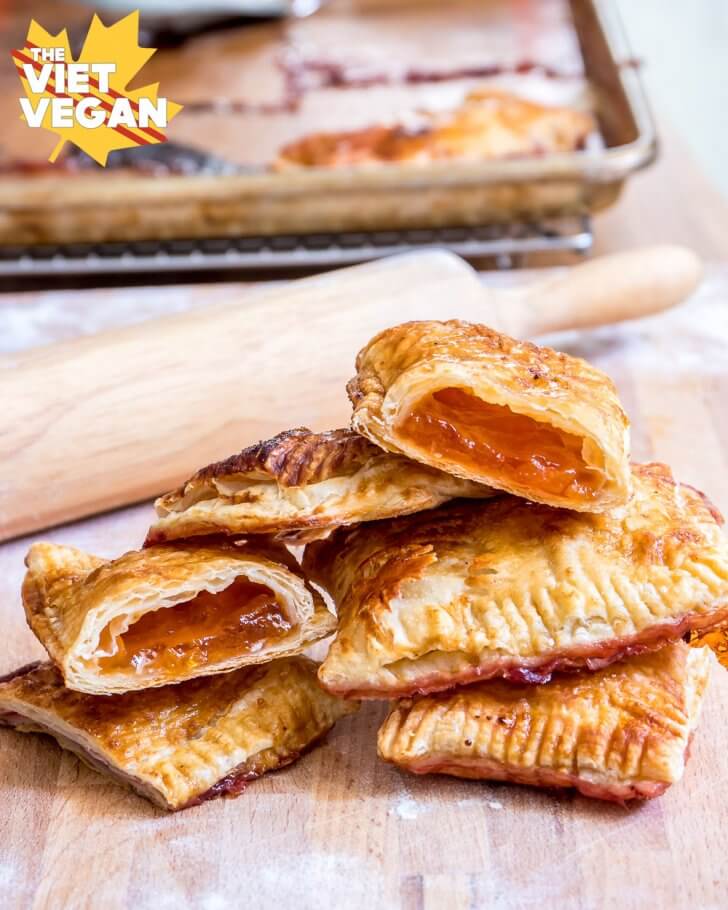 Vegan Puff Pastry Jam Pockets The Viet Vegan