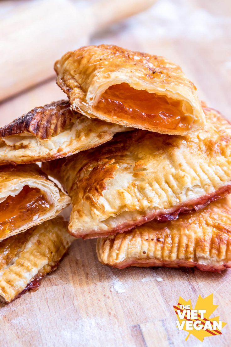 Vegan Puff Pastry Jam Pockets - The Viet Vegan