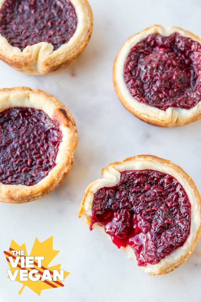 Vegan Raspberry Tarts | The Viet Vegan