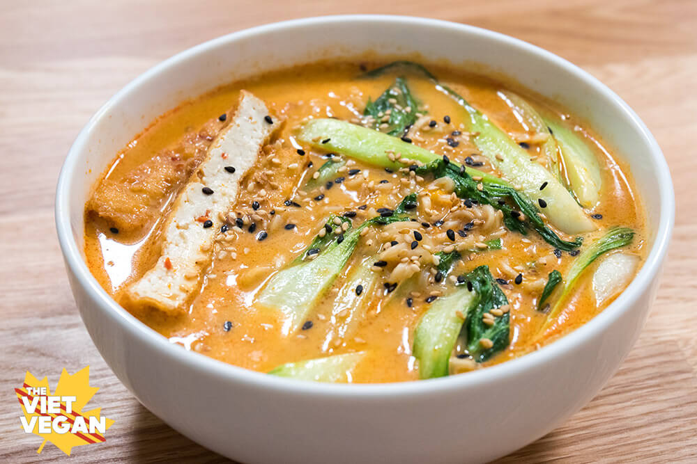 Vegan Cheese Curry Ramen The Viet Vegan