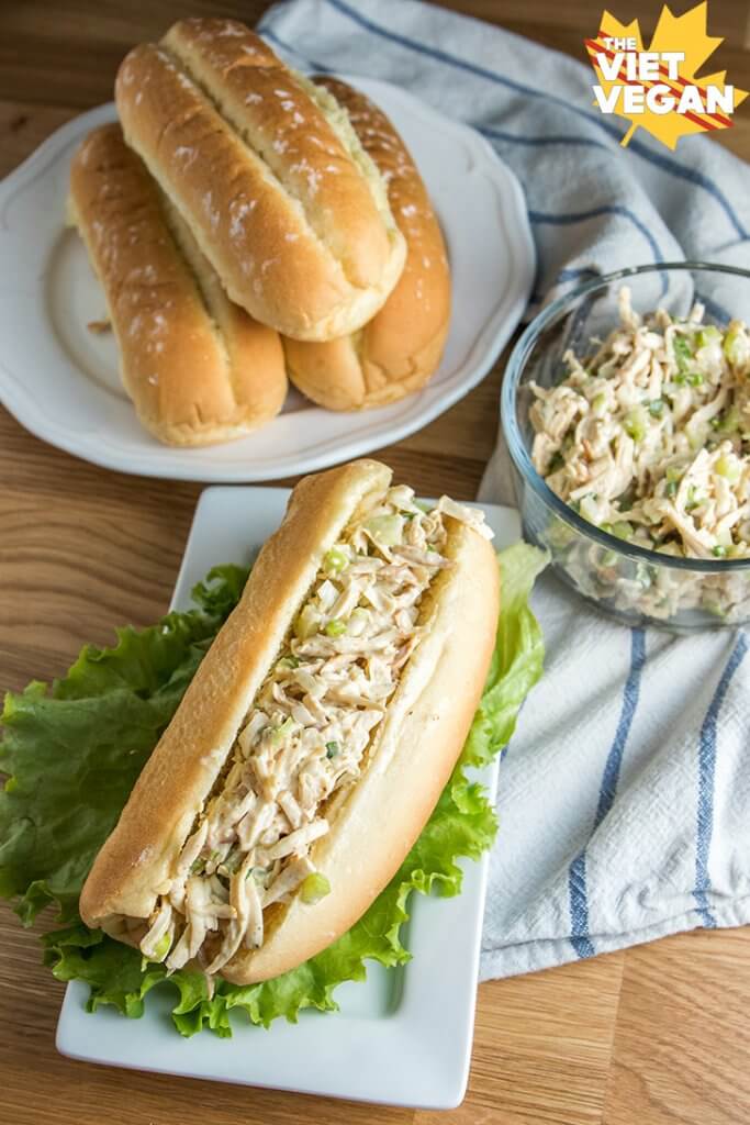 Vegan Jackfruit Crab Salad Sushi Sandwich