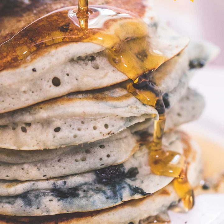Fluffy Vegan Blueberry Pancakes-image