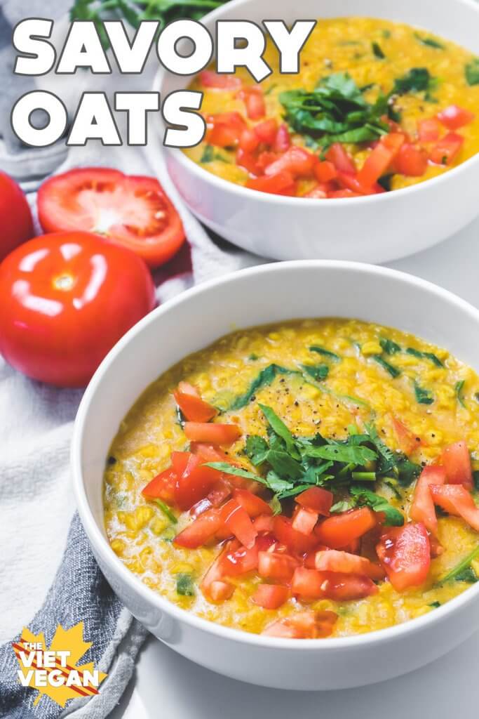 Vegan Savory Oats | The Viet Vegan