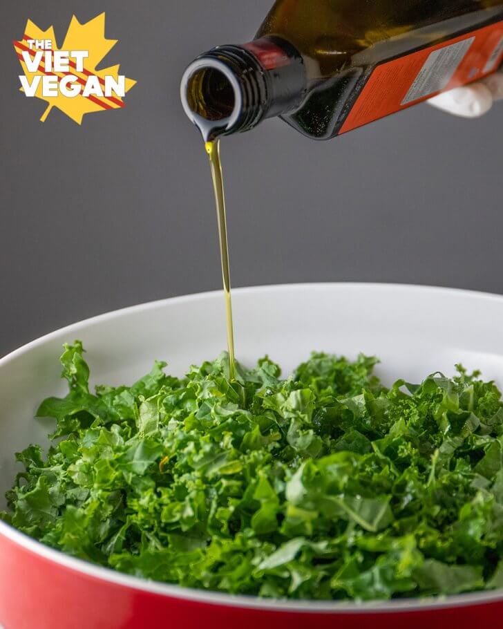 Vegan Massaged Kale and Apple Winter Salad